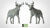 1:87 Scale - Deer - New Pose (5 Pack)